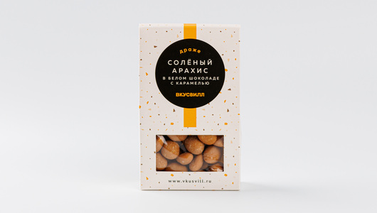 Драже Соленый арахис в белом шоколаде с карамелью с бесплатной ...