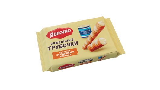 Вафельные трубочки Яшкино со вкусом сгущенного молока 190 г с ...