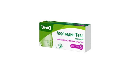 Лоратадин-Тева таб.10мг №10 с бесплатной доставкой на дом из «ВкусВилл ...