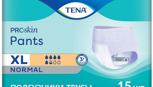 Tena Pants Normal Подгузники-трусы для взрослых р.XL 15 шт с бесплатной  доставкой на дом из «ВкусВилл» | Нижний Новгород
