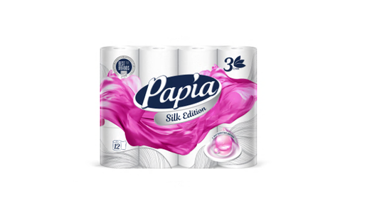 Бумага туалетная Papia Silk Edition 3-слойная 12 рулонов с бесплатной ...