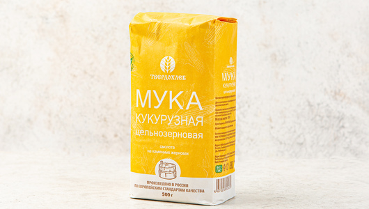 Мука кукурузная цельнозерновая, 500 г с бесплатной доставкой на дом из ...