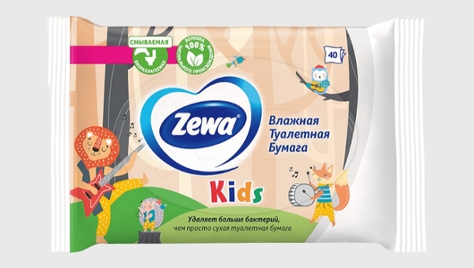 Бумага туалетная влажная детская Zewa 40 шт с бесплатной доставкой на ...
