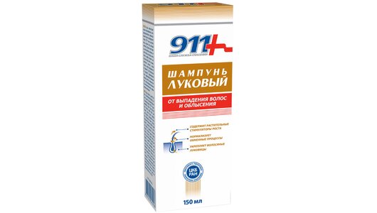 911 Шампунь Луковый против выпадения волос и облысения 150 мл с ...