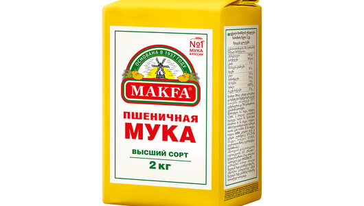 Мука пшеничная Макфа 2 кг с бесплатной доставкой на дом из «ВкусВилл ...
