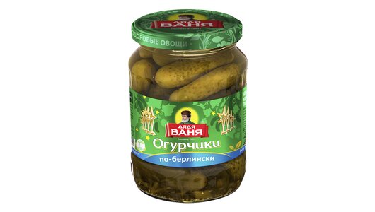 Огурцы Дядя Ваня Огурчики по-берлински с/б 680 г с бесплатной доставкой ...