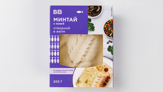 Минтай вареный