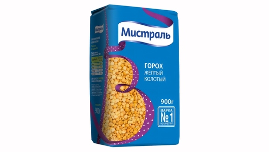 Горох желтый Мистраль колотый 900 г с бесплатной доставкой на дом из ...