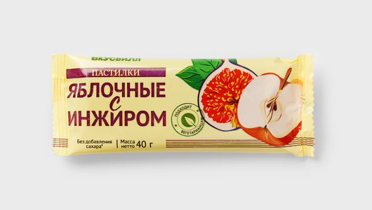 Пастилки яблочные с инжиром с бесплатной доставкой на дом из «ВкусВилл ...