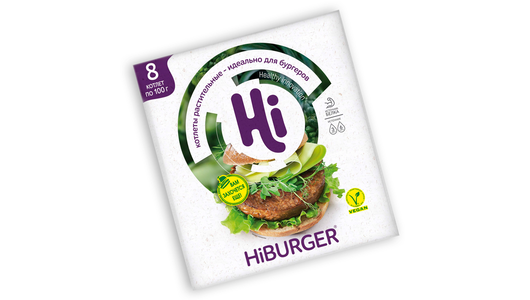 Котлеты растительные Hi Hiburger для бургера замороженные 800 г с ...