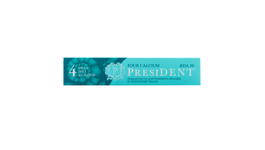Зубная паста President Four Calcium для укрепления эмали 75 г с ...