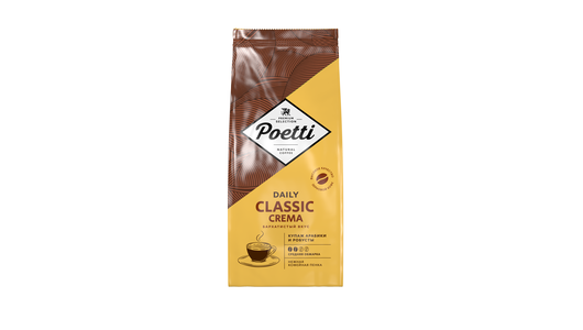 Кофе в зернах Poetti Daily Classic Crema 1 кг с бесплатной доставкой на ...