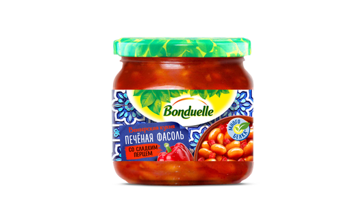 Фасоль Bonduelle печеная со сладким перцем с/б 360 г с бесплатной ...