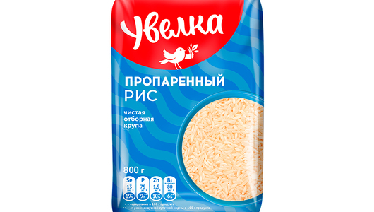 Рис Увелка длиннозерный пропаренный 800 г с бесплатной доставкой на дом ...