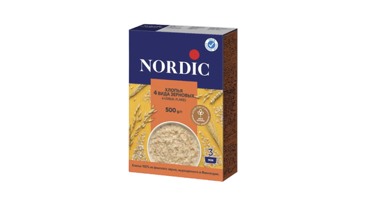 Хлопья Nordic 4 вида зерновых 500 г с бесплатной доставкой на дом из ...