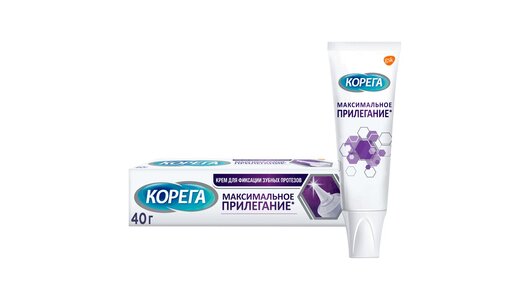 Корега крем для фиксации зубных протезов Максимальное прилегание 40г с ...