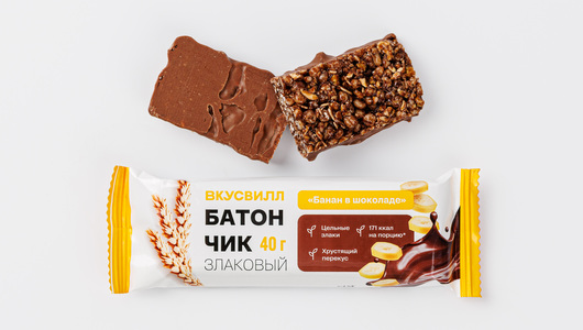 Батончик злаковый «Банан в шоколаде» с бесплатной доставкой на дом из ...