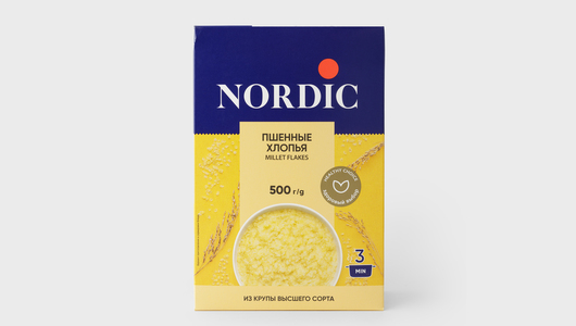 Хлопья Nordic пшенные, 500 г с бесплатной доставкой на дом из «ВкусВилл ...