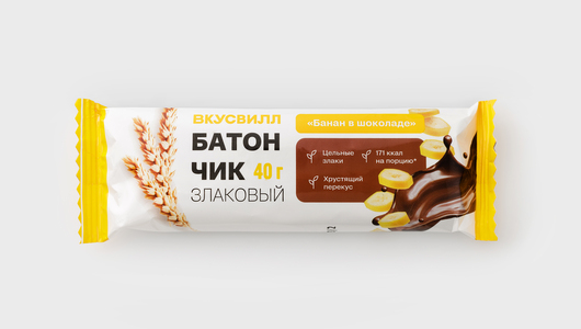 Батончик злаковый «Банан в шоколаде» с бесплатной доставкой на дом из ...