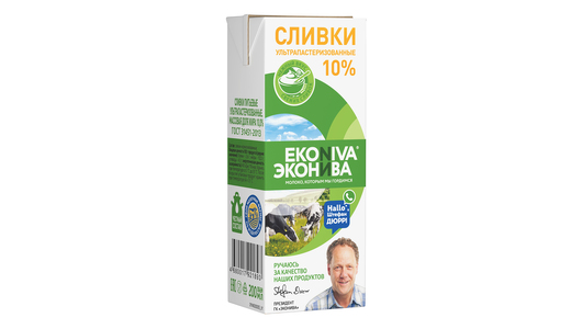 Сливки ЭкоНива ультрапастеризованные 10% 200 мл с бесплатной доставкой ...
