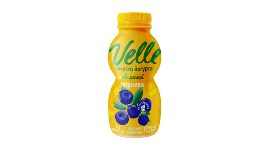Продукт овсяный Velle Черника ферментированный питьевой 230 г с ...