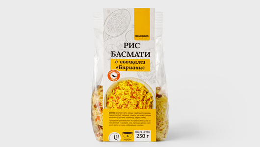 Рис Басмати с овощами «Бириани» с бесплатной доставкой на дом из ...