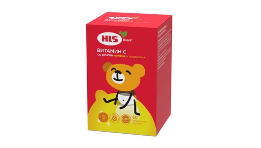 ХЛС Мишки Витамин С пастилки жевательные №60 с бесплатной доставкой на ...