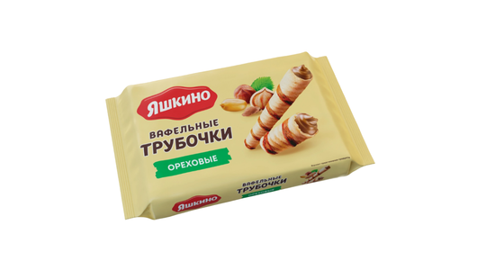 Вафельные трубочки Яшкино ореховые 190 г с бесплатной доставкой на дом ...
