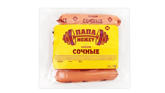 Сосиски Папа может Сочные п/о 600 г с бесплатной доставкой на дом из ...