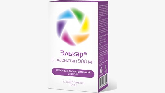 Элькар L-карнитин 900 мг гранулы пак 10 шт для приготовления раствора ...
