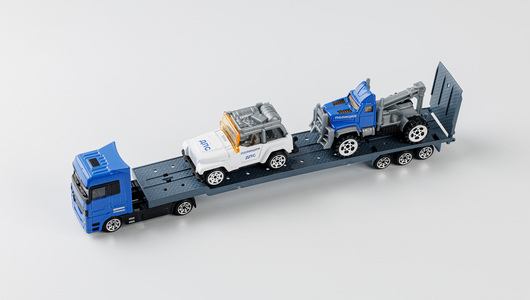 Набор машинок металлических: автовоз-пикап, эвакуатор, полиция с ...