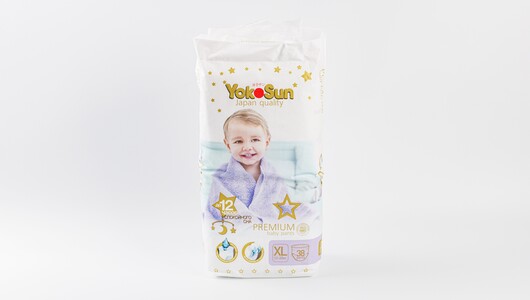 Подгузники-Трусики YokoSun Premium XL (12-20 кг), 38 шт купить с