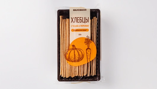 Хлебцы с тыквой и морковью