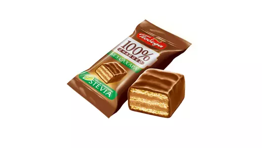 Конфеты вафельные Победа вкуса Чаржед в молочном шоколаде без сахара 150 г Конфеты вафельные Победа вкуса Чаржед в молочном шоколаде без сахара 150 г