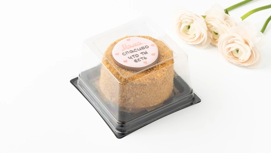 Торт "Открытка для мамы" медово-сметанный