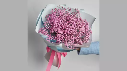 Гипсофила в&nbsp;букете «Розовые сны» FMART by flowwow