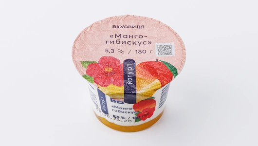 Йогурт "Манго-гибискус" 5,3%