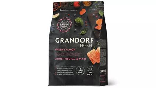 GRANDORF Fresh Med&Maxi Adult Salmon&Potato Корм сух.лосось,батат д/собак сред/круп.пор.3кг
