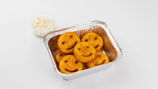 Картофельные улыбки с&nbsp;соусом блю чиз