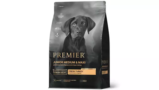 PREMIER Dog Medium&Maxi Junior Turkey Корм сух.индейка д/юниоров средних и крупных пород 3кг