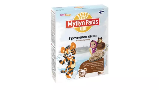 Каша Myllyn Paras Тигренок гречневая б/п 3 мин 400 г