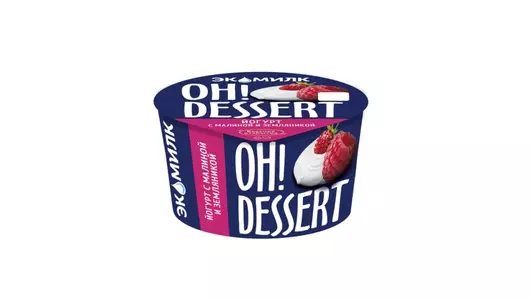 Йогурт Oh!Dessert с малиной и земляникой 4,2% 130 г