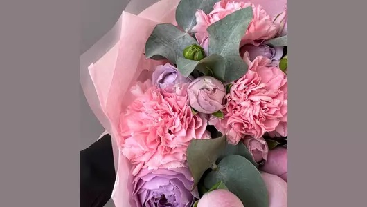 Дуо баблс и&nbsp;гвоздика FMART by flowwow