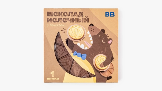 Шоколад молочный с&nbsp;печеньем