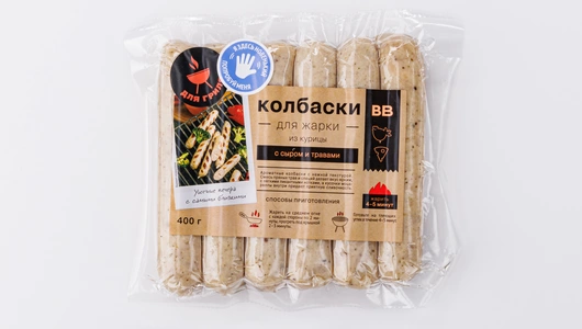 Колбаски для жарки из курицы с сыром и травами Колбаски для жарки из курицы с сыром и травами