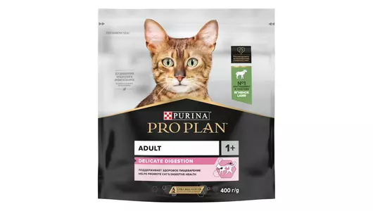 PRO PLAN Delicate Digestion Adult Корм сух.ягненок д/кошек с чувствительным пищевар.400г