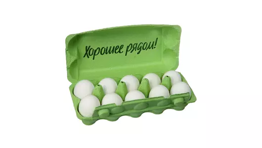 Яйцо куриное Ешь хорошее С1 белое 10 шт Яйцо куриное Ешь хорошее С1 белое 10 шт