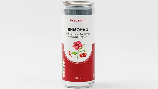Лимонад "Вишня-гибискус" с перцем чили, 320 мл Лимонад "Вишня-гибискус" с перцем чили, 320 мл