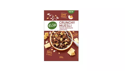 Мюсли хрустящие 4Life White chocolate & biscuits 350&nbsp;г
