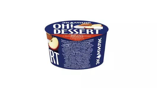 Йогурт Oh!Dessert с яблоком и со вкусом карамели 4,2% 130 г